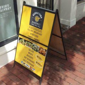 Portable Signs 5c2fbbb724154 restaurant aframe menu storefront outdoor indoor custom vinyl mural collection 300x300