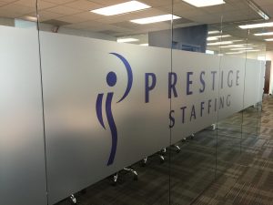Window Film Prestige Staffing Frosted Window Graphics 300x225