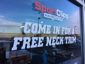 Window Film window door vinyl lettering 300x225